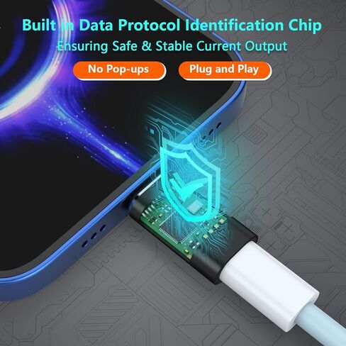 محول Lightning إلى USB C، 2 حزمة USB C ذكر إلى Lightning Female 60W PD محول شحن سريع لأجهزة iPhone 15/15 Pro وiPad Pro/iPad Air 5/4 وMacBook/Samsung/Laptop والمزيد من الأجهزة من النوع C - وليس OTG in Kuwait