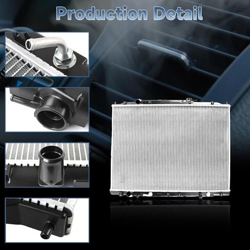 Autodevil 1 قطعة المبرد يناسب 2009 2010 2011 2012 2013 2014 2015 الطيار السيارات استبدال مشعات المحرك CU13065 in Kuwait