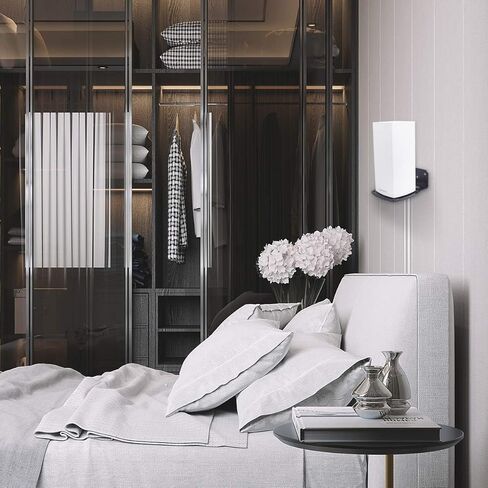 حامل تثبيت على الحائط معدني لجهاز Linksys Velop WiFi 6 Mesh Router، MX4200/MX5/MX10 Velop Ax، حامل شماعة حائط مع حامل متوافق مع Linksys Velop WiFi 6 Mesh Router (عبوتان) in Kuwait