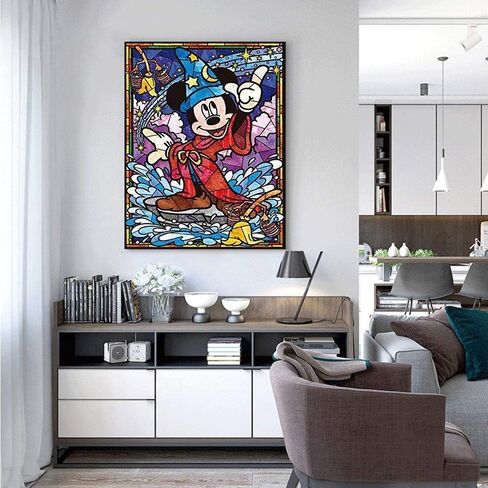 طلاء كيميلي بالأرقام للبالغين والأطفال، طلاء ميكي ماوس بالأرقام، طلاء أكريليك بالأرقام، مجموعة طلاء حائط المنزل، غرفة المعيشة، غرفة النوم، ديزني ميكي ماوس in Kuwait