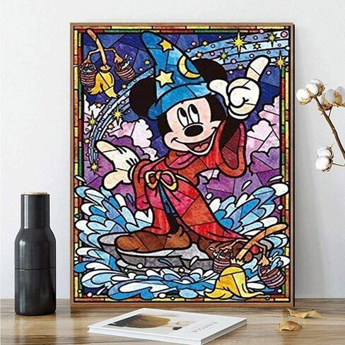 طلاء كيميلي بالأرقام للبالغين والأطفال، طلاء ميكي ماوس بالأرقام، طلاء أكريليك بالأرقام، مجموعة طلاء حائط المنزل، غرفة المعيشة، غرفة النوم، ديزني ميكي ماوس in Kuwait