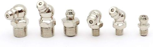 FKG 120 قطعة مجموعة متنوعة من تركيبات الشحوم الهيدروليكية M6 M10 مستقيمة، 45 درجة، 90 درجة in Kuwait