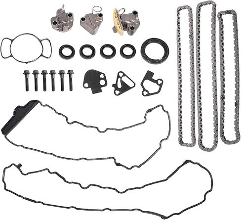 12700436 Engine Timing Chain Kit with Seals, Tensioners, Gaskets, fits for GMC Acadia, fits for Chevy Camaro/Equinox/Malibu/Traverse/Impala/Captiva Sport/Terrain, 3.0L/3.6L V6, 12616608, 12683547 in Saudi Arabia