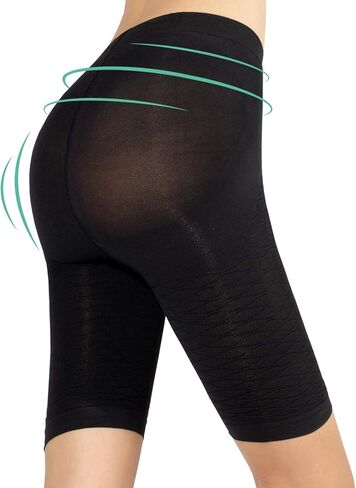 CALZITALY Anticellulite Shaper Shorts with Massage Effect | S, M, L, XL | Skin, Black | Made in Italy in Saudi Arabia