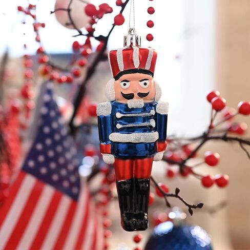 Valery Madelyn 4th of July Decorations, Patriotic Ornaments for Tree,60ct Patriotic Red White and Blue Nutcracker Camera Decorative Hanging Ball Memorial Day Ornaments for Holiday Home Party Decor in Saudi Arabia