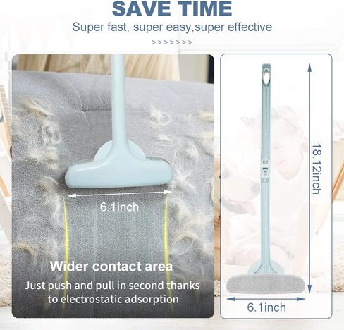 4 عبوات من مزيل شعر الحيوانات الأليفة، مزيل شعر القطط والكلاب للأريكة، منظف الوبر، مكشطة سجاد محمولة، فرشاة بكرات زغب الملابس للسجاد، سجادة السيارة، الفراش، سرير الحيوانات الأليفة، الأثاث والبساط المطور in Kuwait