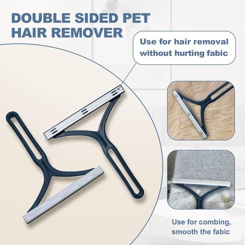 4 عبوات من مزيل شعر الحيوانات الأليفة، مزيل شعر القطط والكلاب للأريكة، منظف الوبر، مكشطة سجاد محمولة، فرشاة بكرات زغب الملابس للسجاد، سجادة السيارة، الفراش، سرير الحيوانات الأليفة، الأثاث والبساط المطور in Kuwait