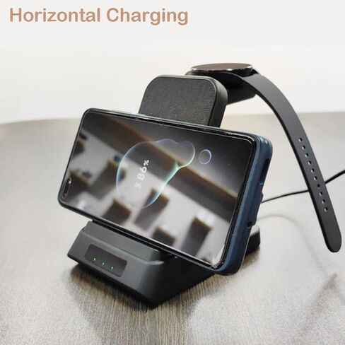 شاحن لاسلكي لهاتف سامسونج، محطة شحن 3 في 1 لهاتف Samsung Galaxy S23 Ultra/S22/S21/S20/Note 20/Z Flip 5/Z Fold 5/Buds، شاحن ساعة لساعة Galaxy Watch 6/5/4/3/Active 2 /1 in Kuwait