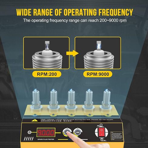 أدوات اختبار اشتعال السيارة، ماسح ضوئي تشخيصي مع كاشف 5 فتحات قابل للتعديل ومحلل قابس الإشعال للمركبات 12 فولت in Kuwait