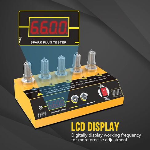 أدوات اختبار اشتعال السيارة، ماسح ضوئي تشخيصي مع كاشف 5 فتحات قابل للتعديل ومحلل قابس الإشعال للمركبات 12 فولت in Kuwait