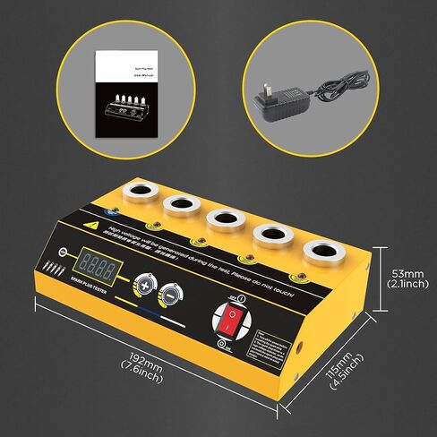 أدوات اختبار اشتعال السيارة، ماسح ضوئي تشخيصي مع كاشف 5 فتحات قابل للتعديل ومحلل قابس الإشعال للمركبات 12 فولت in Kuwait