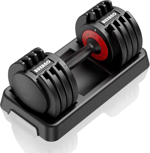 Adjustable Dumbbell 55LB 5 In 1 Single Dumbbell for Multiweight Options with Anti-Slip Metal Handle Adjust Weight Suitable for Ideal for Home Gym Workouts in Saudi Arabia