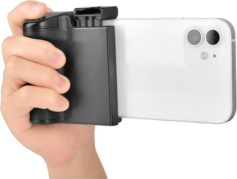 YELANGU Smartphone Camera Grip: SmartShutter Handle with Detachable Wireless Bluetooth Remote Control - Perfect for iPhone, Samsung, Google, OnePlus - Advanced and Video/Photo Shooting Capabilit in Kuwait