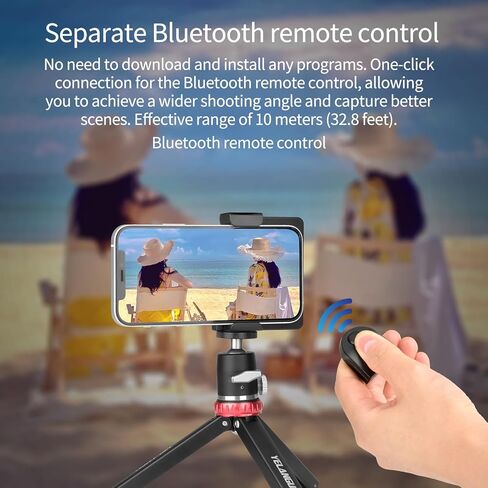YELANGU Smartphone Camera Grip: SmartShutter Handle with Detachable Wireless Bluetooth Remote Control - Perfect for iPhone, Samsung, Google, OnePlus - Advanced and Video/Photo Shooting Capabilit in Kuwait