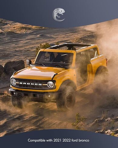 مقابض Lupar شديدة التحمل متوافقة مع 2021-2023 Ford Bronco 2/4 Door، 4 قطع من الملحقات الداخلية لمقبض المقبض (الأمامي والخلفي) in Kuwait