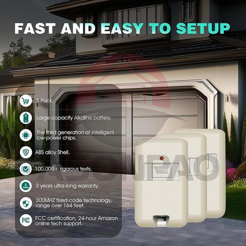 2 for Multicode Gate Opener Remote,3060 MCS306010 Garage Door Opener 3-Years-Warranty in Saudi Arabia