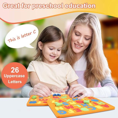 Magnetic Letters Set for Toddlers - Foam Alphabet Magnets Letters Fridge Refrigerator Colorful Educational Toys Preschool Learning Spelling Counting for Kids Boys Girls 1 2 3 with Random Color in Saudi Arabia
