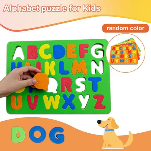Magnetic Letters Set for Toddlers - Foam Alphabet Magnets Letters Fridge Refrigerator Colorful Educational Toys Preschool Learning Spelling Counting for Kids Boys Girls 1 2 3 with Random Color in Saudi Arabia