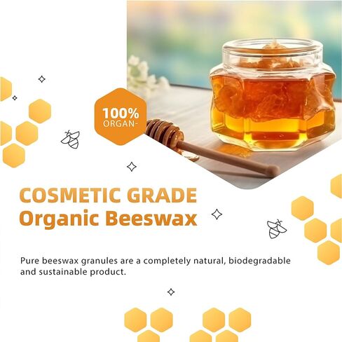 Gadojuewo Yellow Beeswax Pellets 2LB,907g Beeswax Pastilles Pure Bulk Bees Wax Pellets for DIY Projects, Lip Balm Lotions,Making Organic Candles,Soap Lotion. in Saudi Arabia