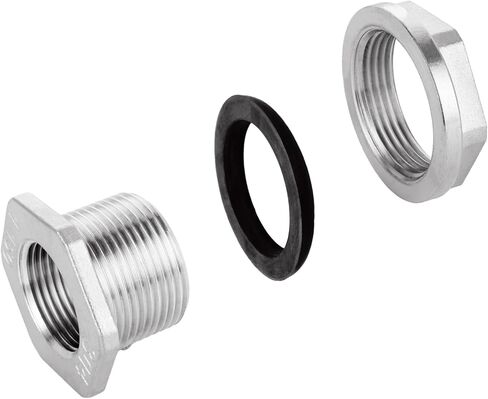 GBACHOOSE 2PCS 1 Bulkhead Fitting 304 Stainless Steel Bulkhead Water Tank Fitting, 1"FPT Bulkhead Water Tank Connector Bulkhead Fittings for Water Tank, Rain Barrels, Aquariums and Ponds in Saudi Arabia