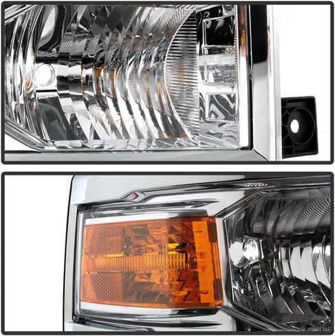 ACANII - For Pair Black 2014-2015 Chevy Silverado 1500 Pickup Headlights Headlamps Driver + Passenger Side in Saudi Arabia