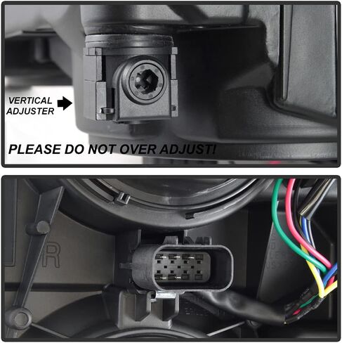 ACANII - For Pair Black 2014-2015 Chevy Silverado 1500 Pickup Headlights Headlamps Driver + Passenger Side in Saudi Arabia