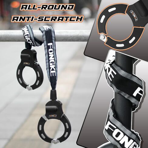 Electric Scooter Locks Anti Theft, Scooter Lock with Key, Bike Locks Heavy Duty, Security Chain for E Scooter Segway Ninebot, Xiaomi, NIU and Other Electric Scooters… in Saudi Arabia