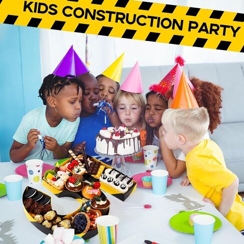 Mifoci 13.7" Construction Cardboard Number 5 Box for Charcuterie Number Shaped Fillable Paper Mache Chocolate Candy Trays Sweet Jelly Beans for Kids Construction Birthday Festival Decorative Box(5) in Saudi Arabia