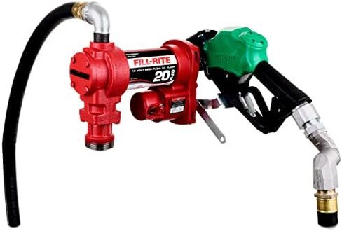 Fill-Rite FR4210H 12V 20 GPM Fuel Transfer Pump with Discharge Hose & Manual Nozzle | Gasoline, Diesel, Kerosene, Ethanol & Methanol Blends & Biodiesel in Saudi Arabia