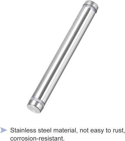 Uxcell 1/2 Dia x 2-1/2 "(12x64mm) مسامير مواجهة مزدوجة الرأس من زجاج الأكريليك 8 قطع in Kuwait