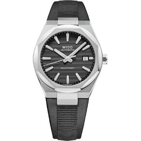 MIDO Multifort 8 One Crown - Swiss Automatic Watch for Men - 40mm Stainless Steel Case with Satin-Finish and Polished Edges - Octagonal Bezel - Horizontal Grooves Dial with Super Luminova in Kuwait