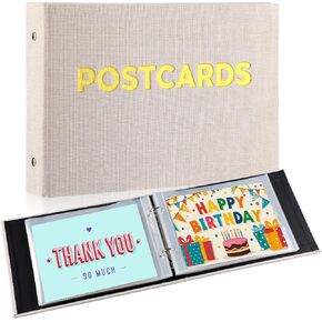 Spiareal Wonderful Memories Card Organizer Set Greeting Card Holder 6 x 8 Inches 100 Pages Stamping Binder Album Display Organization Storage for Memory Greeting Photo Gift in Saudi Arabia