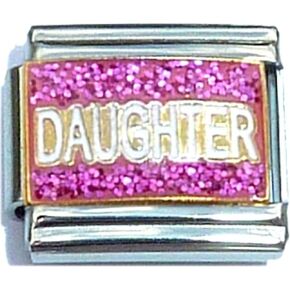 NewCharms Daughter Pink Italian Charm in Saudi Arabia