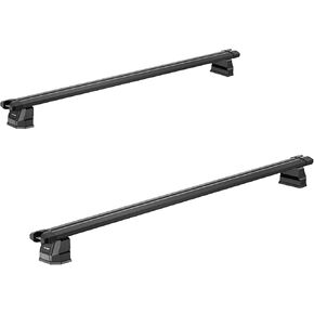 Full-Size Pickup Aluminum Crossbars, Mounted on Bestwyll B-Style Retractable Truck Bed Cover, Compatible with Bike Carriers, Shelves, and Truck Toolboxes (B-Style Exclusive Crossbars) in Saudi Arabia