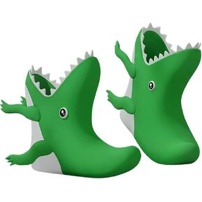 Rain Boots Kids Toddler for Girls & Boys Animal Dinosaur Crocodile Alligator Lightweight Little Kids Waterproof Rain Boots Size 10 with Non-Slip Outsole for Rain Water Snow and Winter in Saudi Arabia