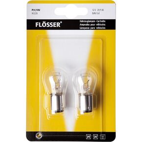 Flosser المتوهج BAY15d 1157 21/5W 95229 أبيض دافئ عكسي احتياطي بدوره إشارة وقوف السيارات الذيل الفرامل إيقاف DRL استبدال لمبات الإضاءة (حزمة من 2) صنع في ألمانيا in Kuwait