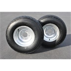 (مجموعة من 2) 205/65-10 20.5x8.0-10 نطاق تحميل 10 طبقات E عجلة مقطورة أنتيجو فائقة التحمل - 5 حافة مجلفنة in Kuwait