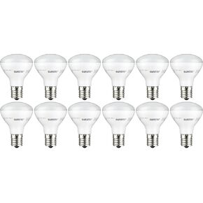 Sunlite 80425 LED R14 Mini Reflector Floodlight Light Bulb, 4 Watts (25W Equivalent), 250 Lumens, Intermediate (E17) Base, Dimmable, ETL Listed, 3000K Warm White, 1 Count in Saudi Arabia