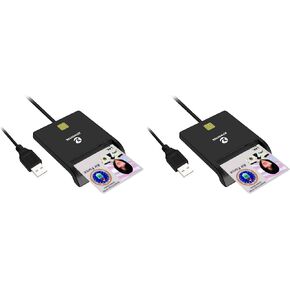 ZOWEETEK Type C CAC Reader, Smart CAC Card Reader USB C for DOD Military Common Access CAC, Compatible with Windows, Mac OS in Kuwait