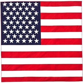 Mechaly American Flag Bandana 100% Cotton - 21 inches - Bulk Wholesale Packs in Saudi Arabia