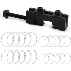 CV Boot Clamp Pliers with 10PCS Small and 10PCS Large Single Ear Hose Clamp, Single Ear Hose Drive Shaft CV Axle Boot Clamp Removal and Installation Tool for Most Cars(Color:Black) in Kuwait