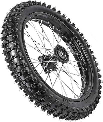 Dirt Bike 17/14 Wheel Combo Set with Tires & Tubes – 70/100-17 Front & 90/100-14 Rear Steel Rims, 12mm Axle Conversion for 110cc 125cc 140cc 150cc 160cc Pit Bikes Motocross Trail Bike Monkey in Saudi Arabia