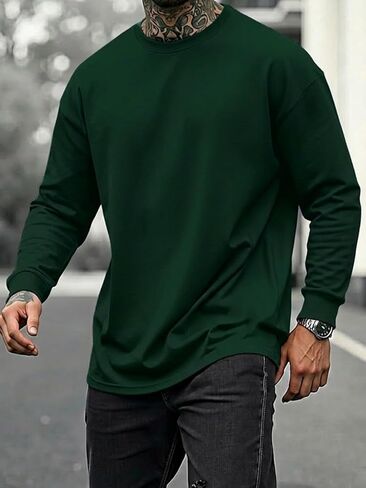 Men's UPF 50+ Sun Protection T Shirts Long Sleeve Athletic Shirts Rash Guards in Saudi Arabia