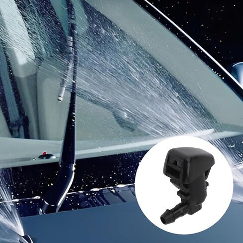 Windshield Washer Nozzles Kit with 2M Hose & 6 Connectors Compatible with Jeep Grand Cherokee 2005-2016, 2005-2013 Chevy Malibu, Pontiac G6, Saturn Aura, Replaces #55372143AB, 2PCS in Kuwait