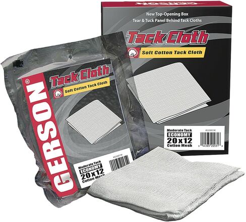 Gerson 020001W Economy Cotton Tack Cloth, 20 x 12 Mesh, 36" Length x 18" Width, White (12 Boxes of 12) in Kuwait