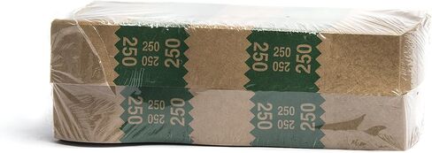 Natural Kraft Saw-Tooth $250 Money Band Wrappers (5000 Wrappers) in Saudi Arabia