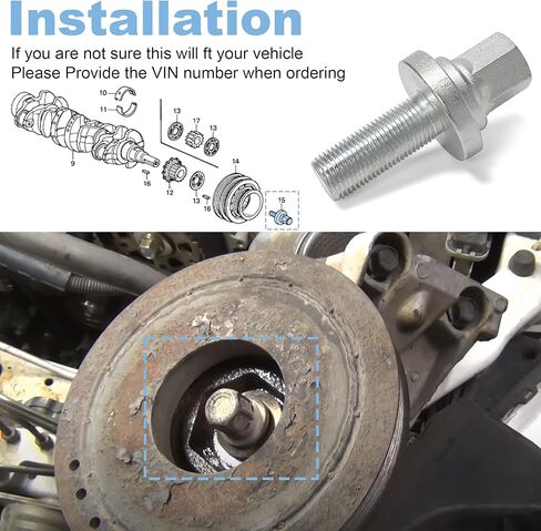 غسالة مسمار بكرة العمود المرفقي للمحرك 90017-RJA-003 (16X49) تناسب Acura TL 1995-2014، RL 1996-2012، MDX 2001-2020، RLX 2014-2020، TLX 2015-2020 in Kuwait