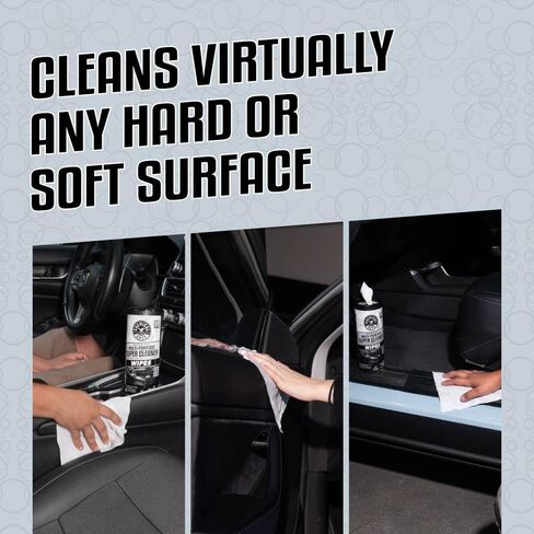Chemical Guys Nonsense All Purpose Cleaner Wipes - 30 Count Canister For Car Interior And Exterior - Safe On Vinyl, Rubber, Plastic, Leather, Carpet, Upholstery, And More - Residue-Free Cleaning Power in Saudi Arabia