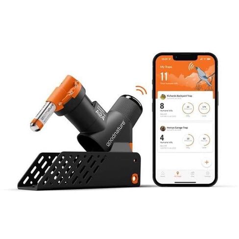 Goodnature Smart Trap Kit, A24 Humane Mouse Trap & Rat Trap with Portable Trap Stand, Automatic Paste Pump and CO2 Canister, Pet-Friendly Mouse Trap with Smart Counter in Saudi Arabia