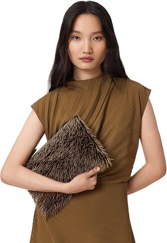AllSaints Bettina Bead Clutch نحاس دافئ W225XD مقاس واحد in Saudi Arabia
